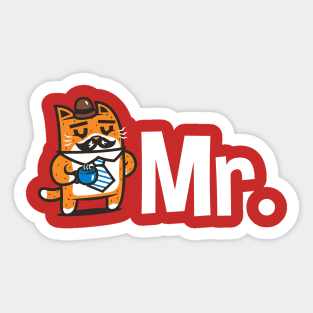 Mr. Cat Sticker